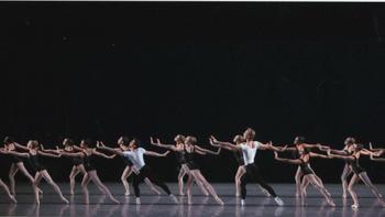 New York City Ballet in <em>The Four Temperaments</em>, choreographed by George Balanchine